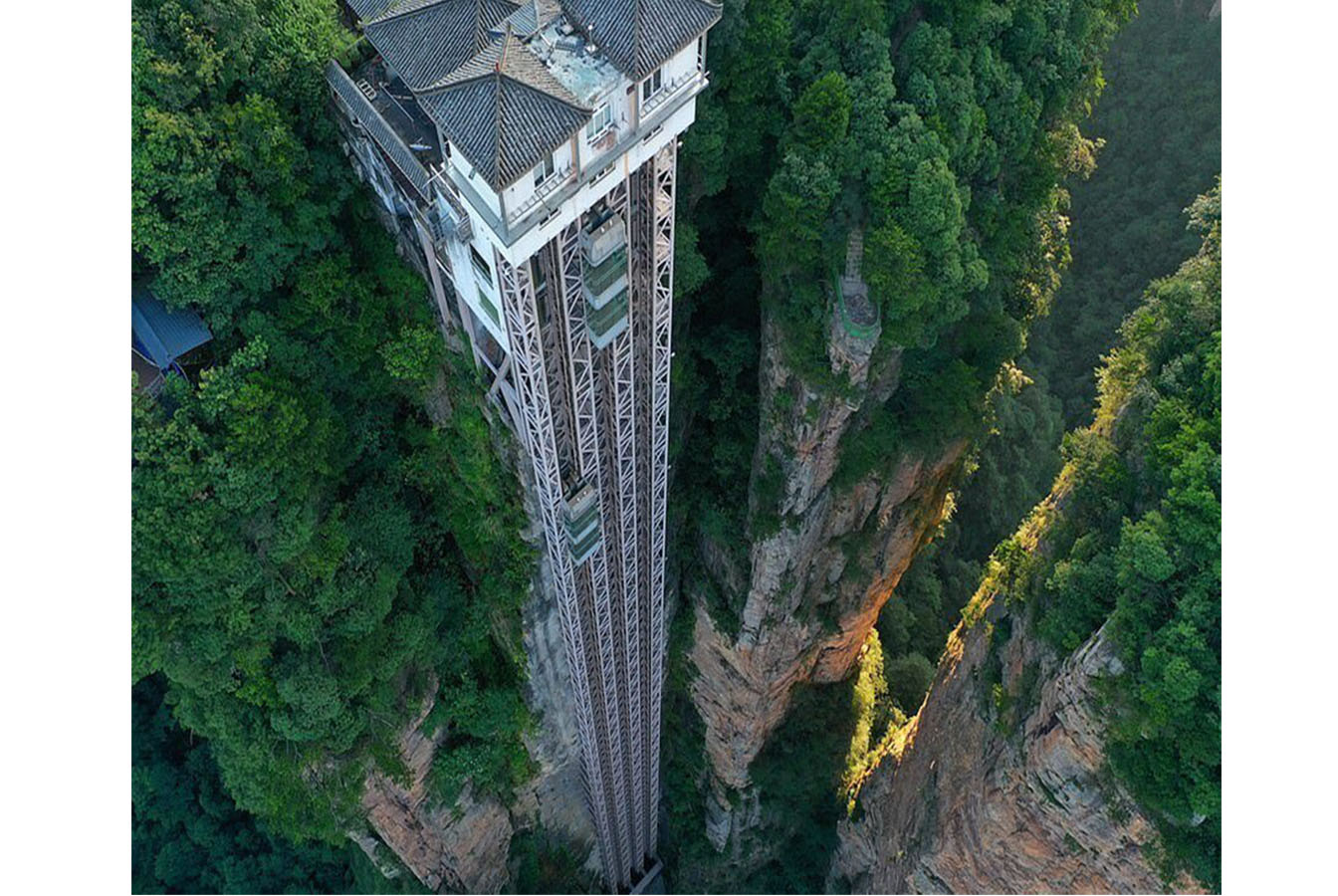بلندترین آسانسور جهان در طبیعت